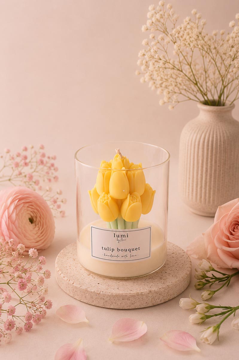 Tulip Boquet Kerze