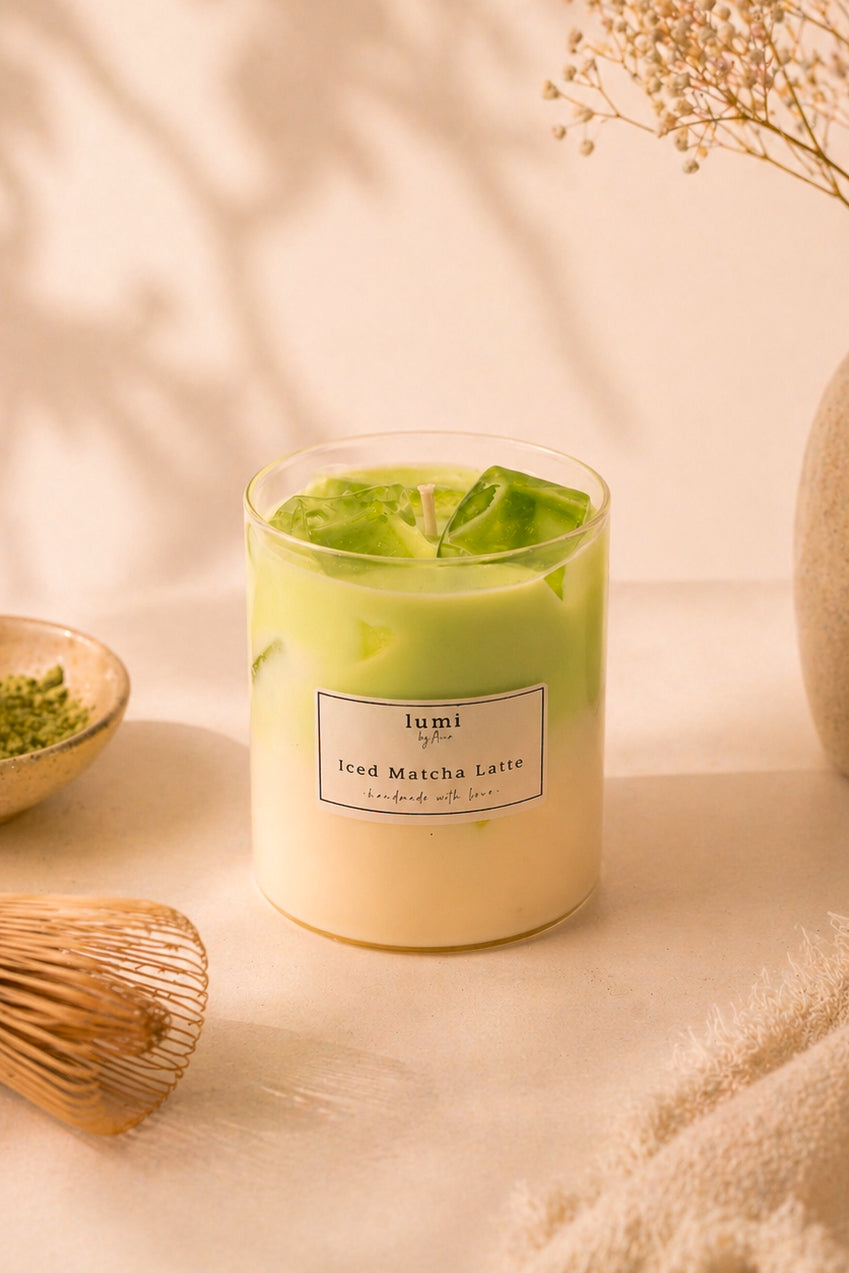 Iced Matcha Latte Kerze