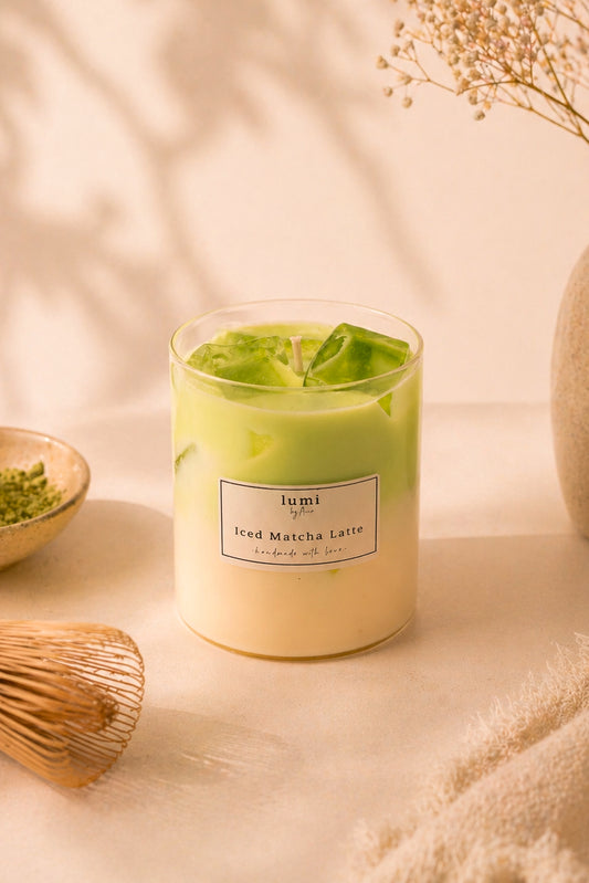 Iced Matcha Latte Kerze